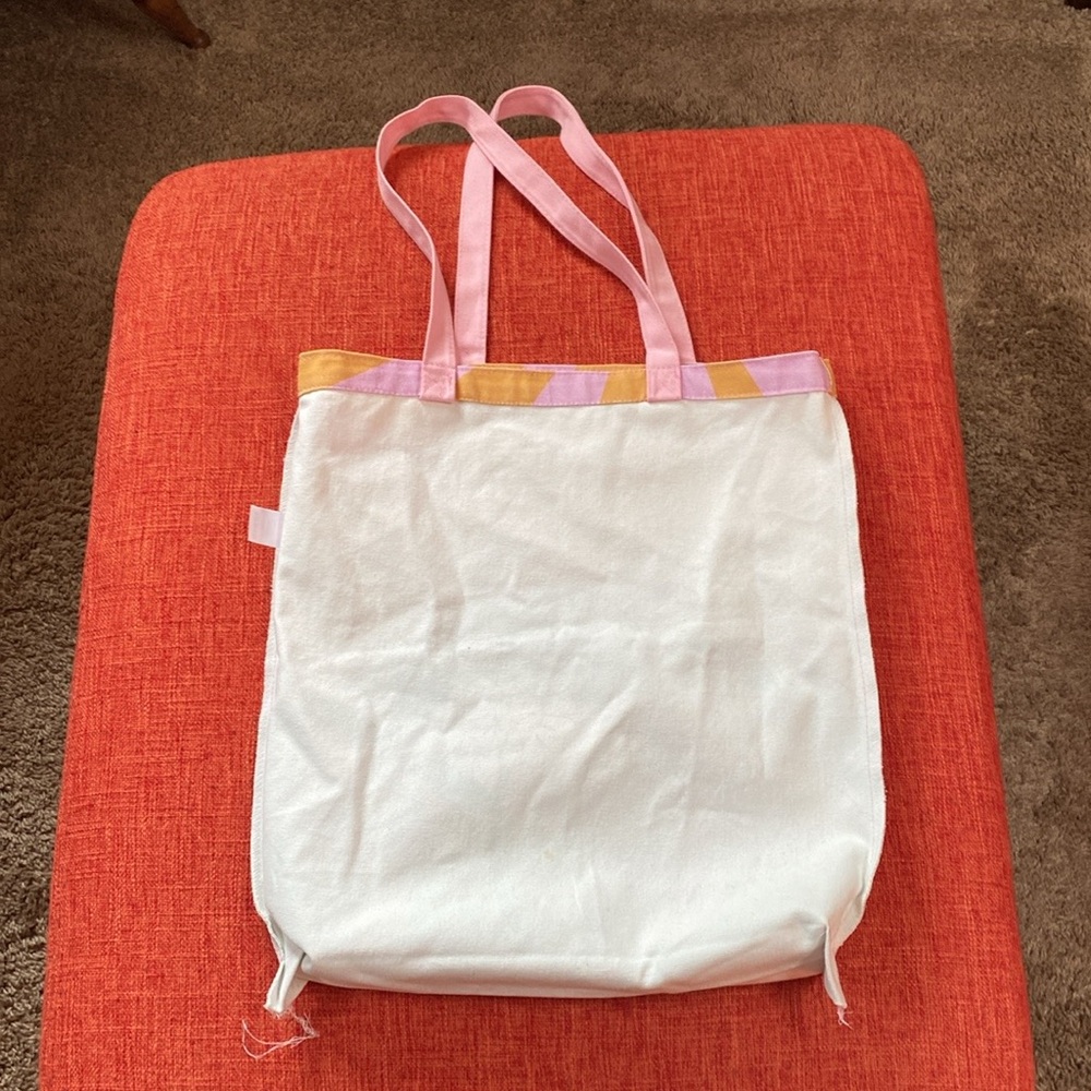 Skinny Dip London Cotton Canvas Groovy 60’s Psychedelic Mushroom Flower Tote Bag - Picture 9 of 13